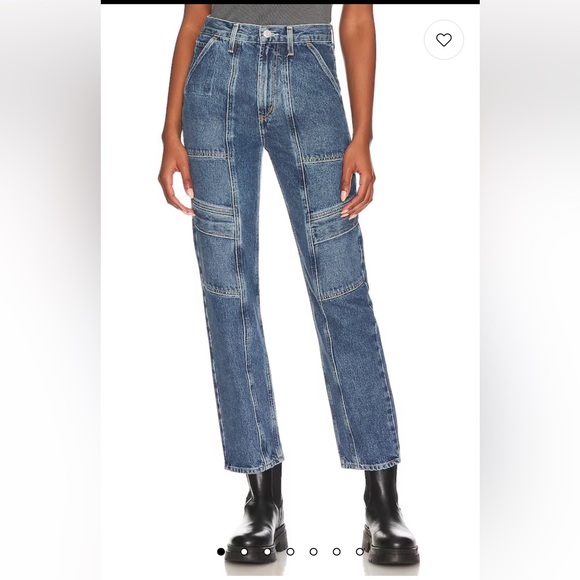 Agolde Denim - AGOLDE I US 25 (W28) Cooper Cargo Denim Jean I mid-wash blue
